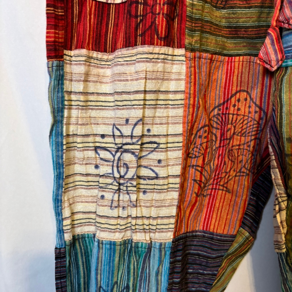 Patchwork Harem Pants Cotton Nepal Boho Hippie Fe… - image 6